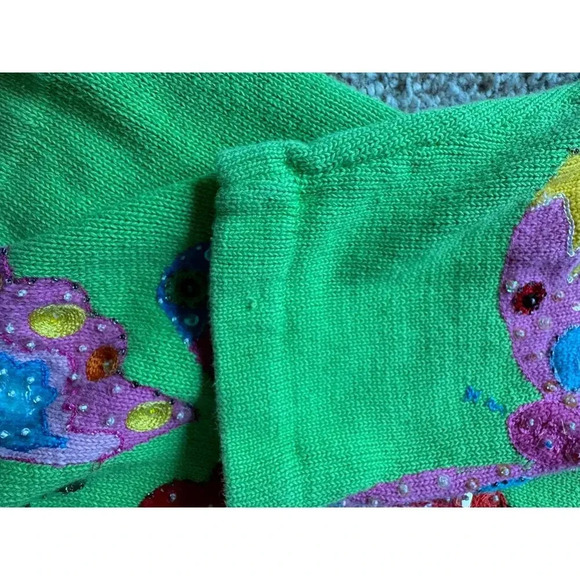 DESIGN OPTIONS women's BUTERFLY Cardigan sweater, Size XL - Picture 8 of 11